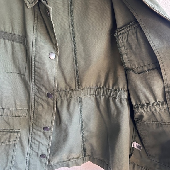 Rubbish Army Jacket Green Women‎ Size M Cargo Military Pockets - Picture 9 of 12